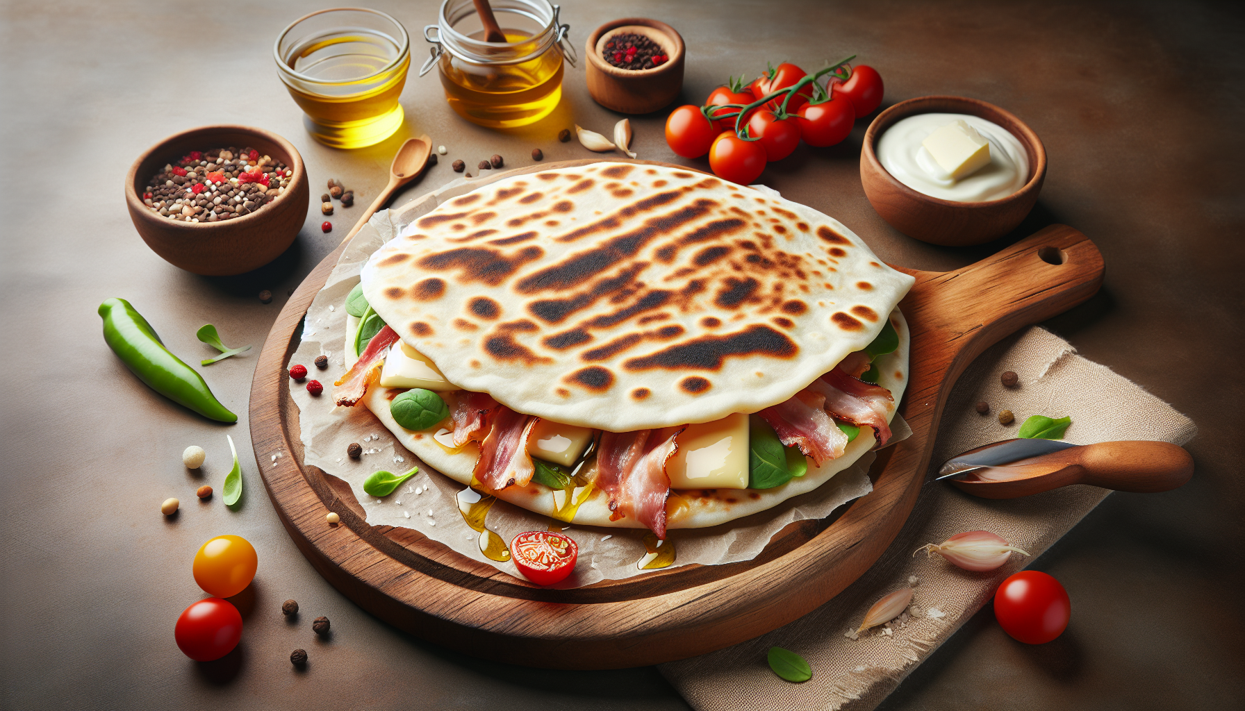 Piadina senza strutto